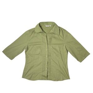 Transform Green Textured Button-Up